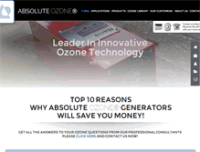 Tablet Screenshot of absoluteozone.com